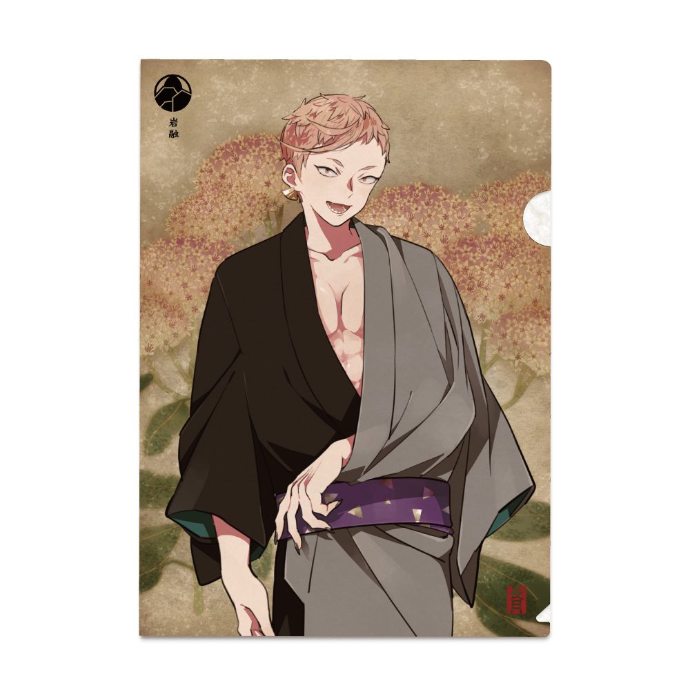 刀剣乱舞-ONLINE- 華こよみ絵巻 第六弾 和紙クリアファイル 岩融 ("Touken Ranbu -ONLINE-" Hanakoyomi Emaki Vol. 6 Japanese Paper Clear File Iwatoshi)