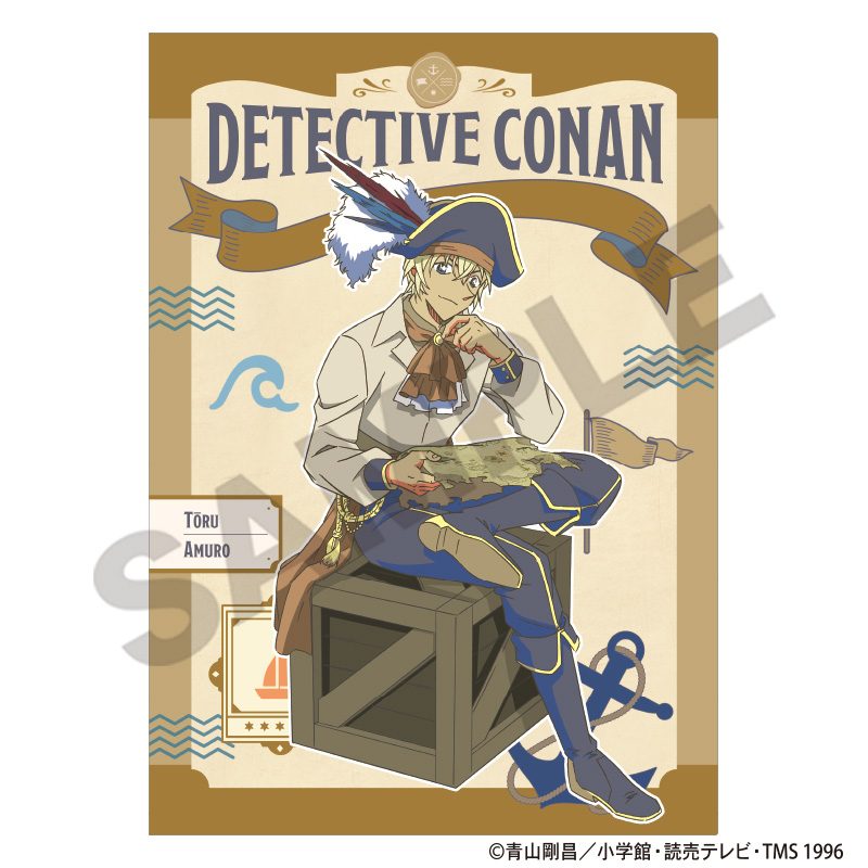 名探偵コナン シングルクリアファイル 安室透 船乗り クラパレット ("Detective Conan" Single Clear File Amuro Toru Sailor Cru-palette)