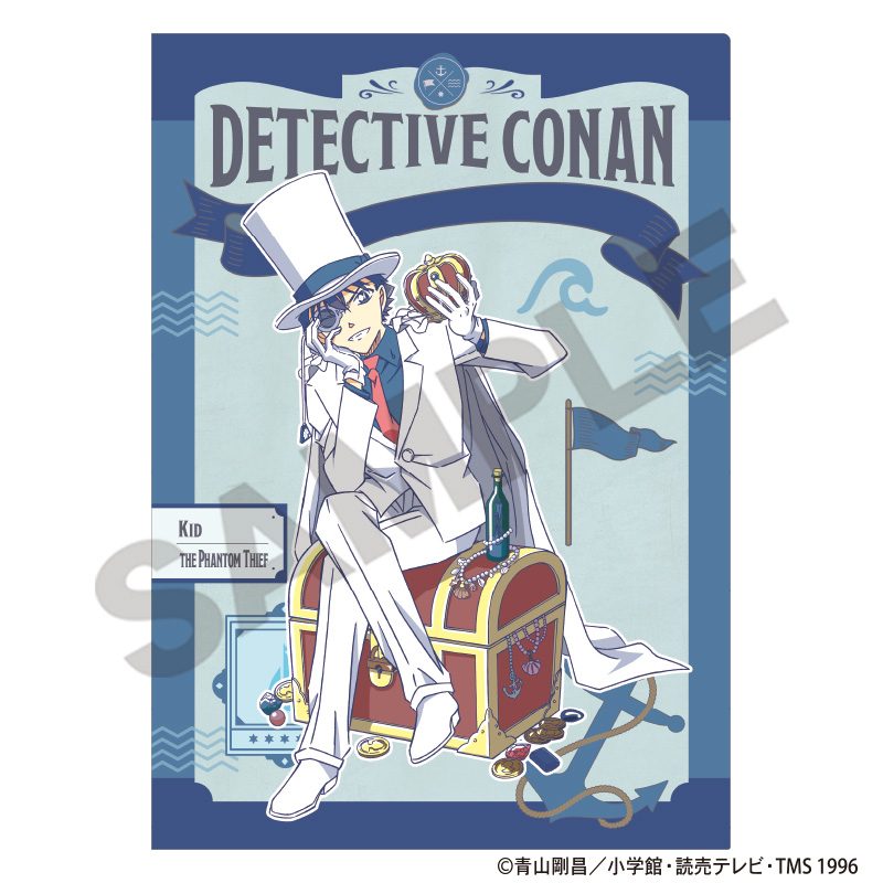 名探偵コナン シングルクリアファイル 怪盗キッド 船乗り クラパレット ("Detective Conan" Single Clear File Kaito Kid Sailor Cru-palette)