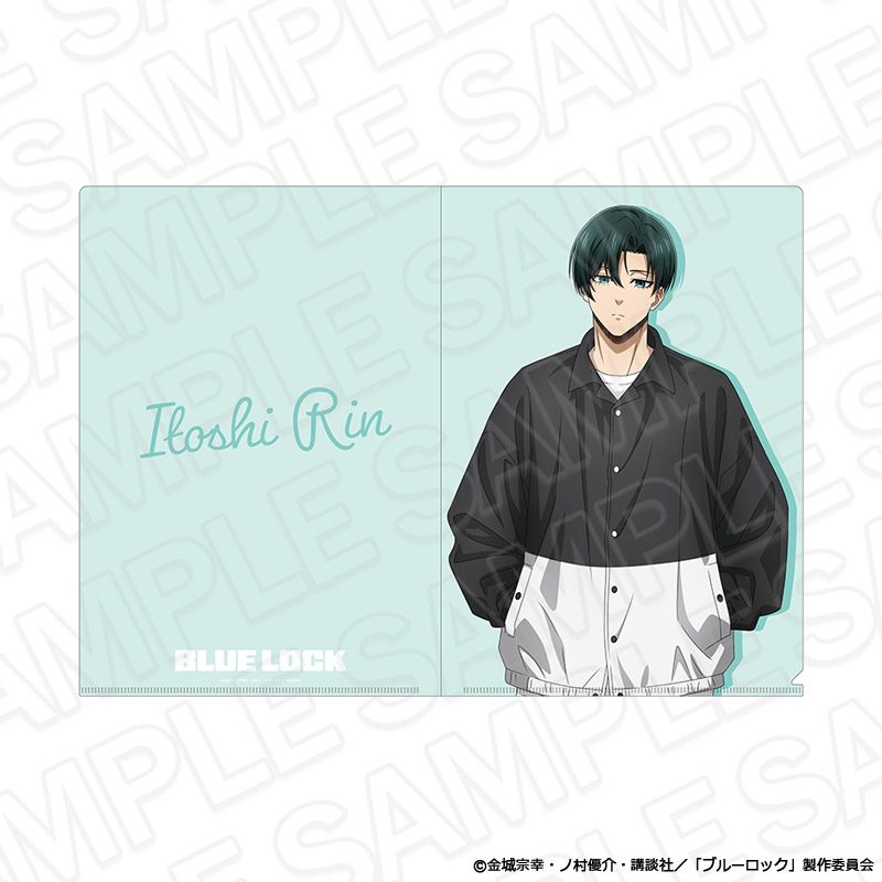 ブルーロック クリアファイル 糸師凛 casual Ver. ("Blue Lock" Clear File Itoshi Rin Casual Ver.)