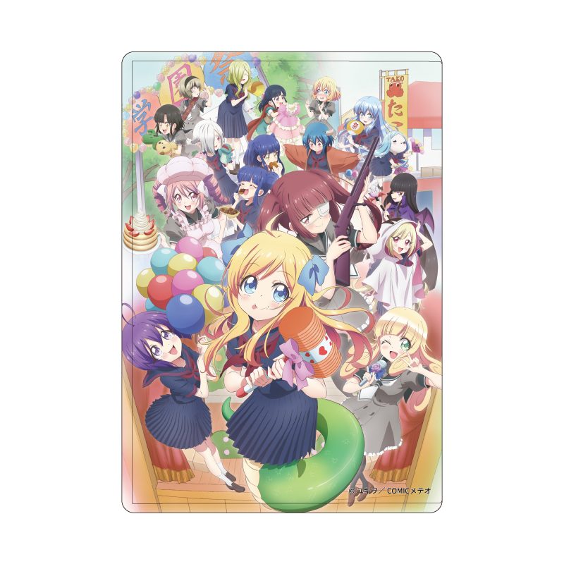 キャラクリアケース 邪神ちゃんドロップキック 01 集合デザインA(描き下ろしイラスト) (Chara Clear Case "Dropkick on My Devil!" 01 Group Design A (Original Illustration))