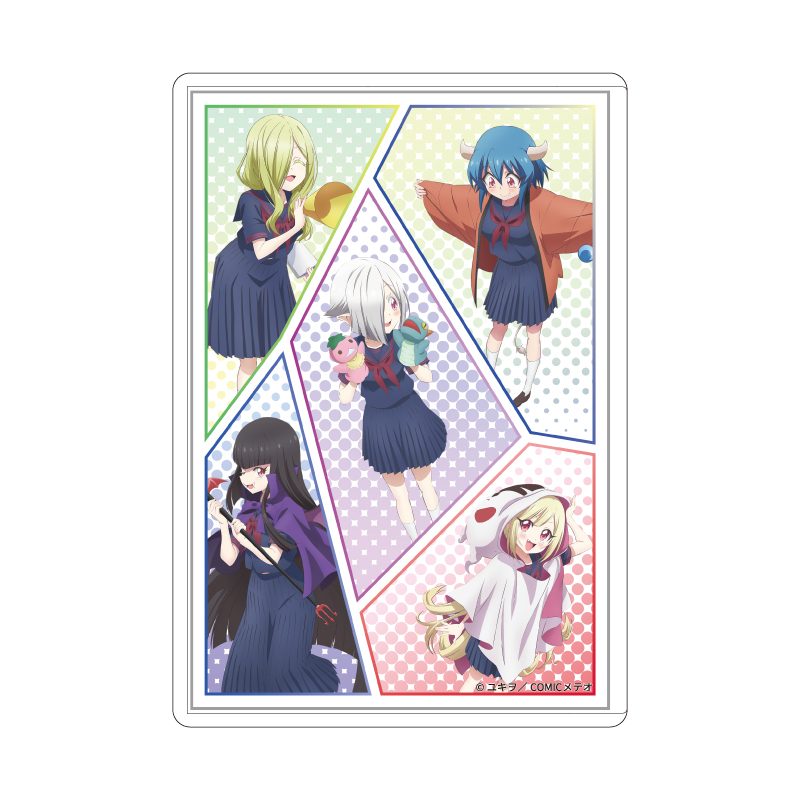 キャラクリアケース 邪神ちゃんドロップキック 04 集合デザインD(描き下ろしイラスト) (Chara Clear Case "Dropkick on My Devil!" 04 Group Design D (Original Illustration))
