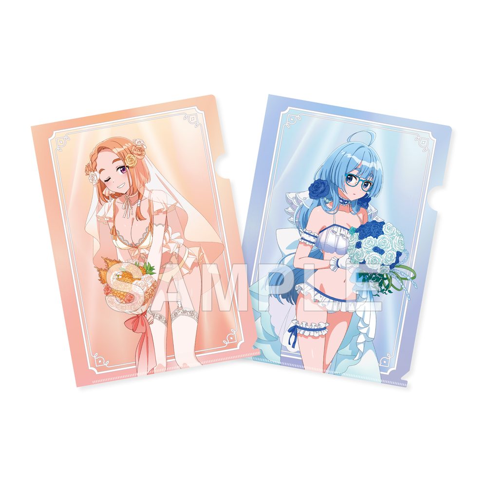 紫雲寺家の子供たち クリアファイルセット 万里&清葉 ウェディングビキニVer. ("The Shiunji Family Children" Clear File Set Banri & Seiha Wedding Bikini Ver.)