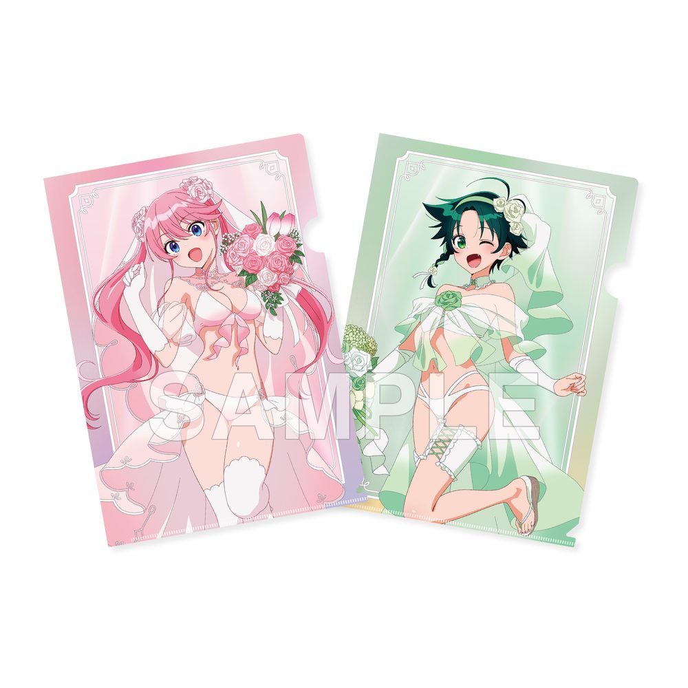 紫雲寺家の子供たち クリアファイルセット 謳華&南 ウェディングビキニVer. ("The Shiunji Family Children" Clear File Set Ouka & Minami Wedding Bikini Ver.)
