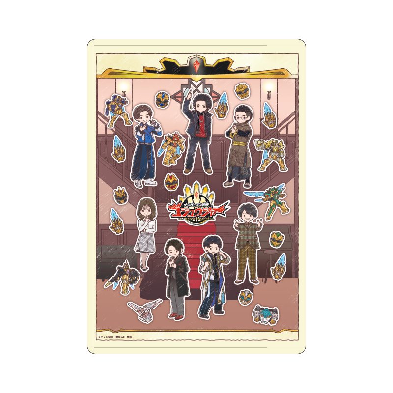 キャラクリアケース ナンバーワン戦隊ゴジュウジャー 02 集合デザインB(グラフアートイラスト) (Chara Clear Case "No. 1 Sentai Gozyuger" 02 Group Design B (Graff Art Illustration))