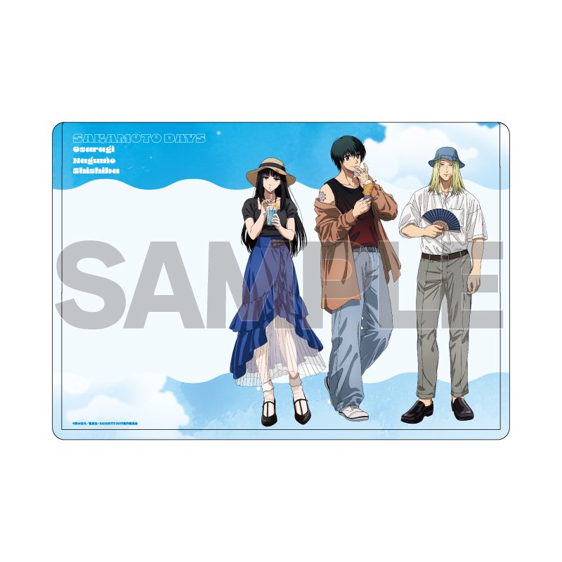 キャラクリアケース SAKAMOTO DAYS 10 南雲&神々廻&大佛 夏私服Ver.(描き下ろしイラスト) (Chara Clear Case "Sakamoto Days" 10 Nagumo & Shishiba & Osaragi Summer Casual Outfit Ver. (Original Illustration))