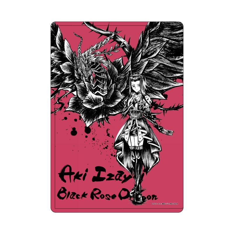 キャラクリアケース 遊☆戯☆王5D's 14 十六夜アキ&ブラック・ローズ・ドラゴン(墨絵イラスト) (Chara Clear Case "Yu-Gi-Oh! 5D's" 14 Izayoi Aki & Black Rose Dragon (Sumie Illustration))