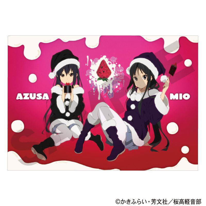 けいおん! シングルクリアファイル いちごクリーム ("K-On!" Single Clear File Strawberry Cream)