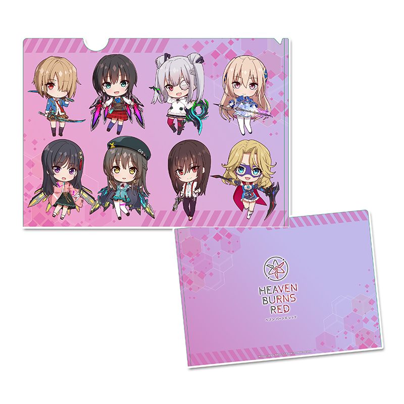ヘブンバーンズレッド ぷちちょこクリアファイル 部隊長 ("Heaven Burns Red" Puchichoko Clear File Unit Leader)