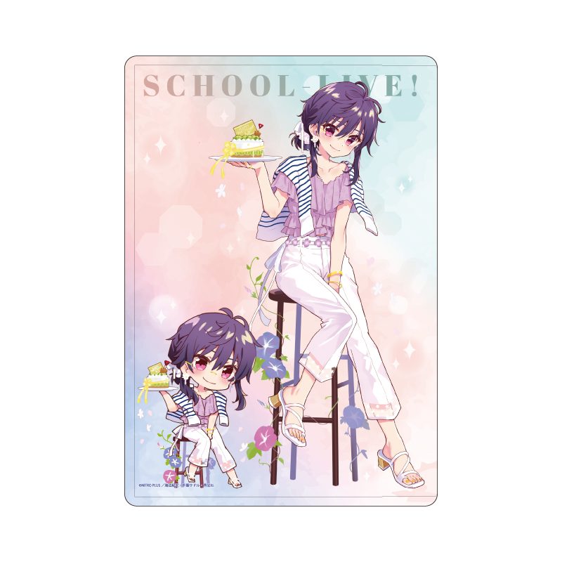 キャラクリアケース がっこうぐらし! 03 恵飛須沢胡桃A(描き下ろしイラスト) (Chara Clear Case "School-Live!" 03 Ebisuzawa Kurumi A (Original Illustration))