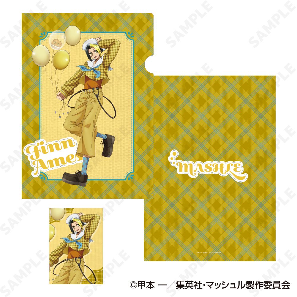 マッシュル-MASHLE- クリアファイル&ブロマイドセット 2 フィン・エイムズ[checkered clothes] ("Mashle: Magic and Muscles" Clear File & Bromide Set 2 Finn Ames (Checkered Clothes))