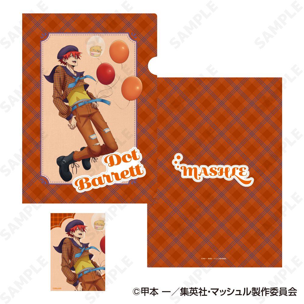 マッシュル-MASHLE- クリアファイル&ブロマイドセット 4 ドット・バレット[checkered clothes] ("Mashle: Magic and Muscles" Clear File & Bromide Set 4 Dot Barrett (Checkered Clothes))