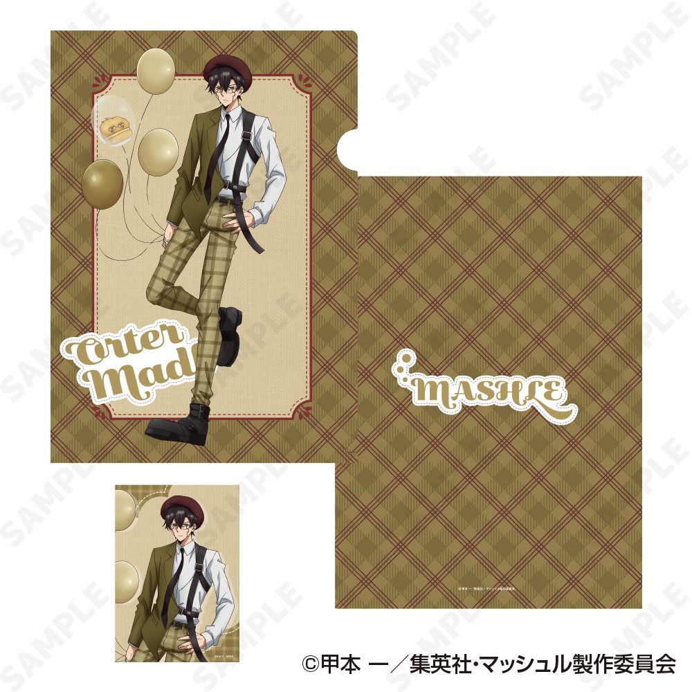 マッシュル-MASHLE- クリアファイル&ブロマイドセット 6 オーター・マドル[checkered clothes] ("Mashle: Magic and Muscles" Clear File & Bromide Set 6 Orter Madl (Checkered Clothes))