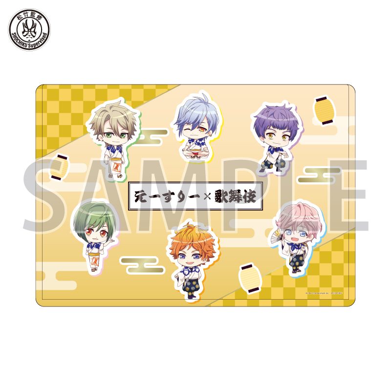 キャラクリアケース A3!×歌舞伎 06 夏組(ミニキャライラスト) (Chara Clear Case "A3!" x Kabuki 06 Summer Troupe (Mini Character Illustration))