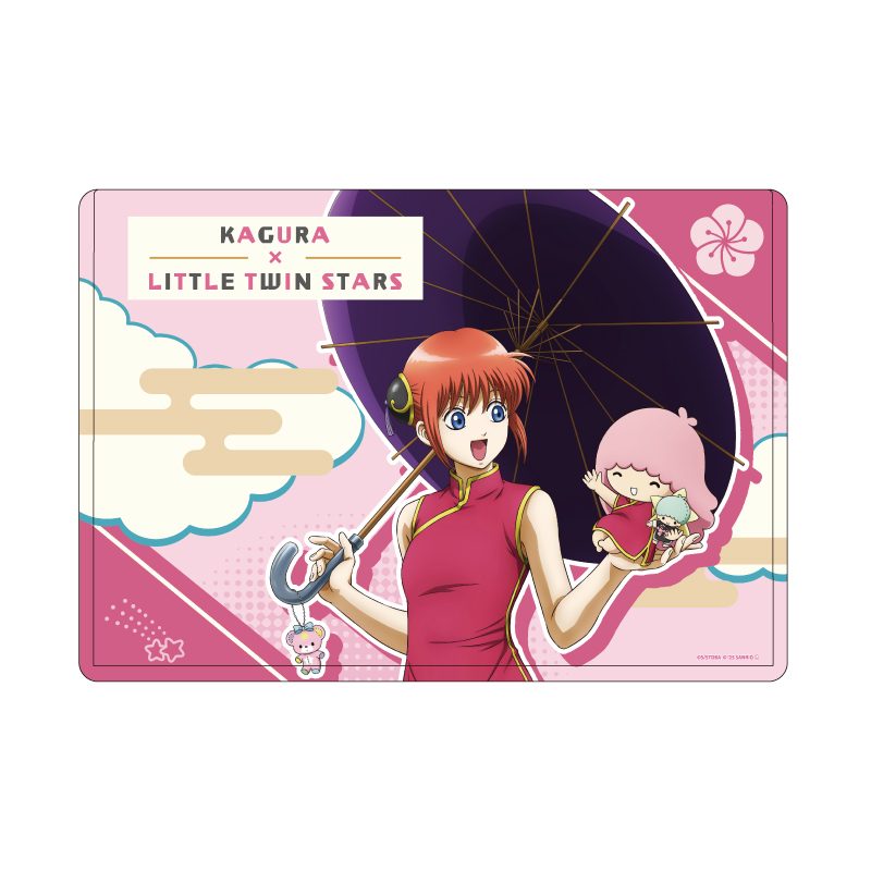 キャラクリアケース 銀魂×サンリオキャラクターズ 03 神楽×リトルツインスターズ(コラボイラスト) (Chara Clear Case "Gintama" x Sanrio Characters 03 Kagura x Little Twin Stars (Collaboration Illustration))