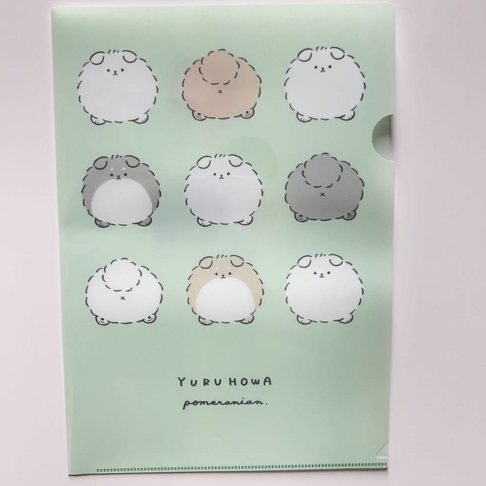 ゆるほわポメラニアン クリアファイル (Yuruhowa Pomeranian Clear File)