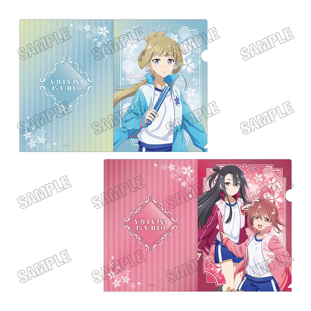 結城友奈は勇者である 描き下ろしクリアファイルセット 勇気のバトン展Ver. D ("Yuki Yuna is a Hero" Original Illustration Clear File Set Baton of Courage Exhibition Ver. D)