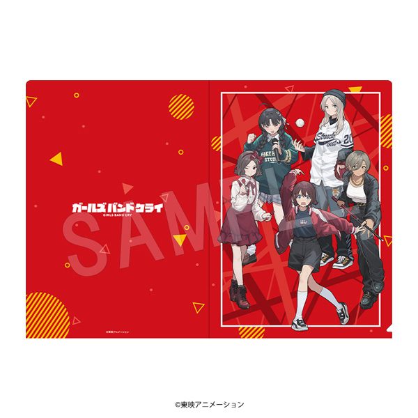 ガールズバンドクライ A4クリアファイル ROUND1コラボVer. ("Girls Band Cry" A4 Clear File ROUND1 Collaboration Ver.)
