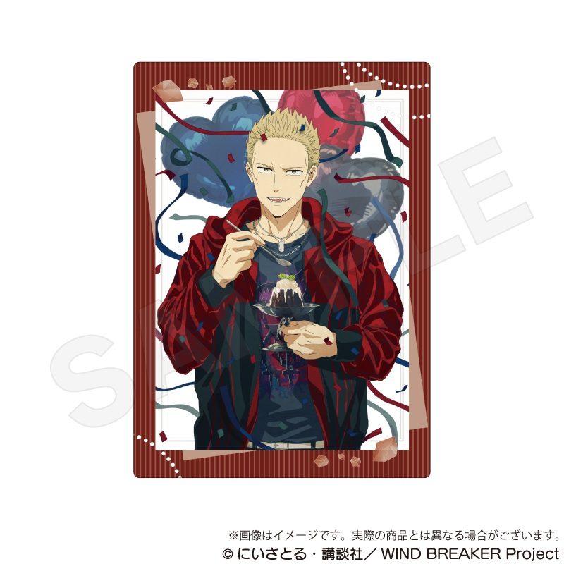 WIND BREAKER クリアケース お誕生日イラストVer. 柊登馬 ("Wind Breaker" Clear Case Birthday Illustration Ver. Hiragi Toma)