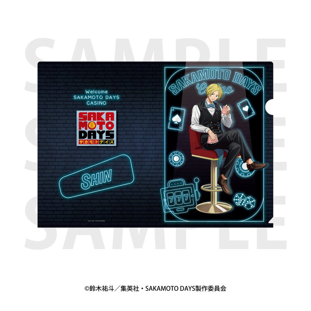 SAKAMOTO DAYS クリアファイル 描き下ろし等身 カジノディーラー 朝倉シン ("Sakamoto Days" Clear File Original Illustration Life-size Casino Dealer Asakura Shin)