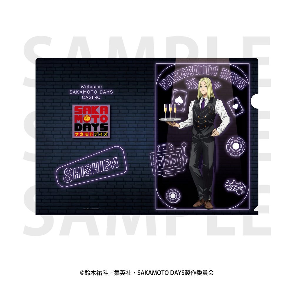 SAKAMOTO DAYS クリアファイル 描き下ろし等身 カジノディーラー 神々廻 ("Sakamoto Days" Clear File Original Illustration Life-size Casino Dealer Shishiba)