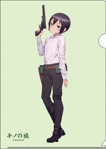 電撃文庫25周年 A4クリアファイル+ステッカー キノの旅 (Dengeki Bunko 25th Anniversary A4 Clear File + Sticker "Kino's Journey")