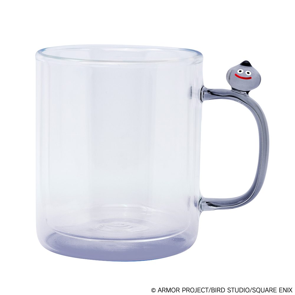 ドラゴンクエスト スマイルスライム ガラスのマグカップ メタルスライム ("Dragon Quest" Smile Slime Glass Mug Metal Slime)