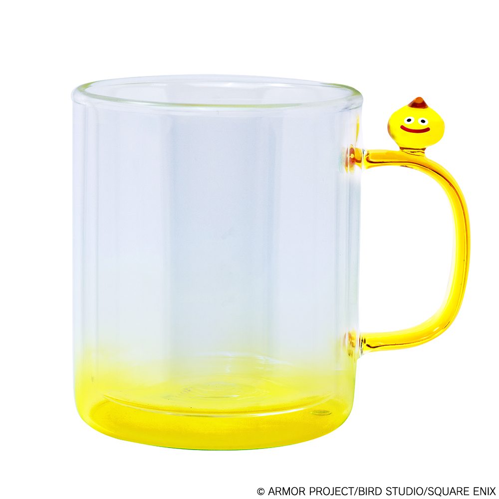 ドラゴンクエスト スマイルスライム ガラスのマグカップ レモンスライム ("Dragon Quest" Smile Slime Glass Mug Lemon Slime)