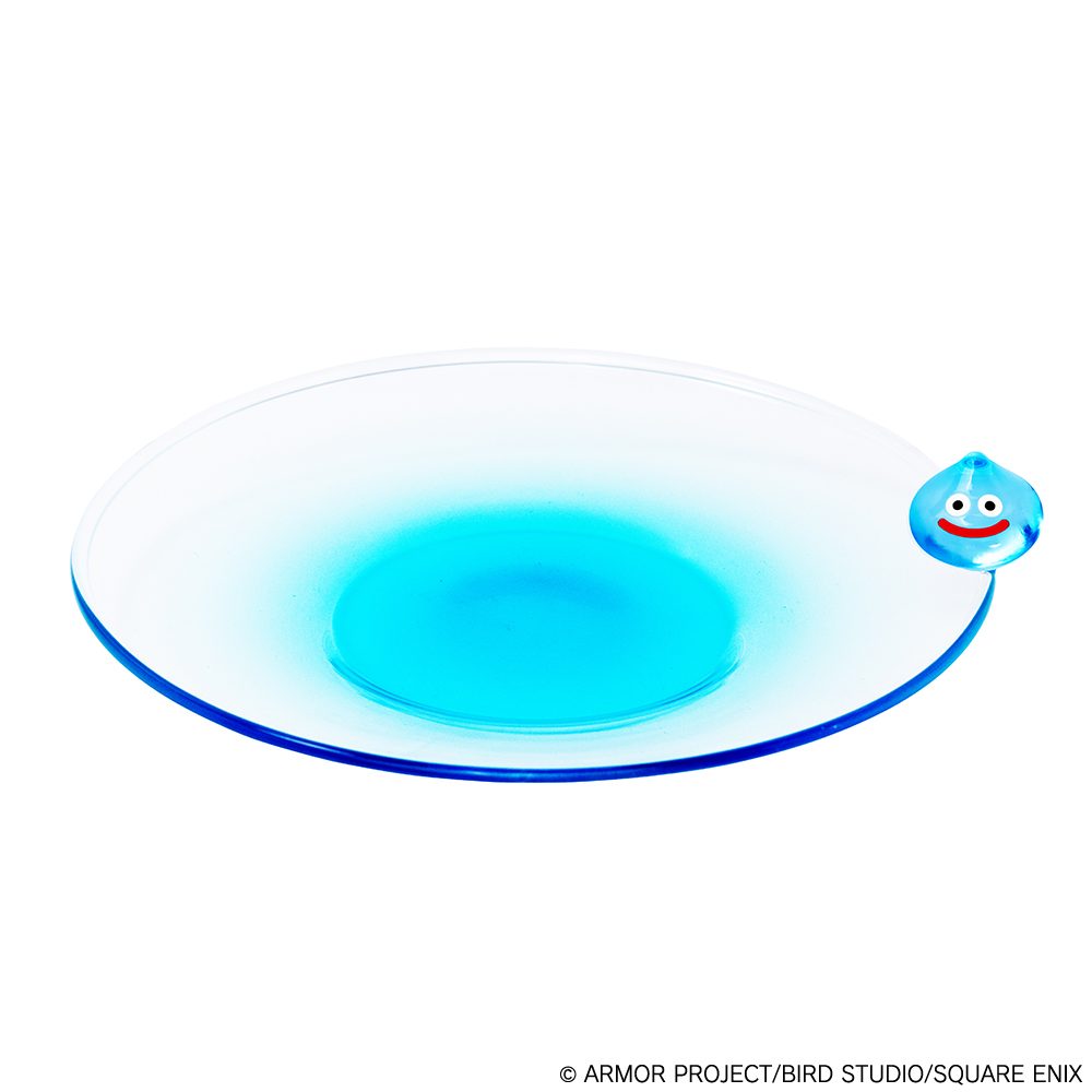 ドラゴンクエスト スマイルスライム ガラスの小皿 スライム ("Dragon Quest" Smile Slime Glass Small Plate Slime)