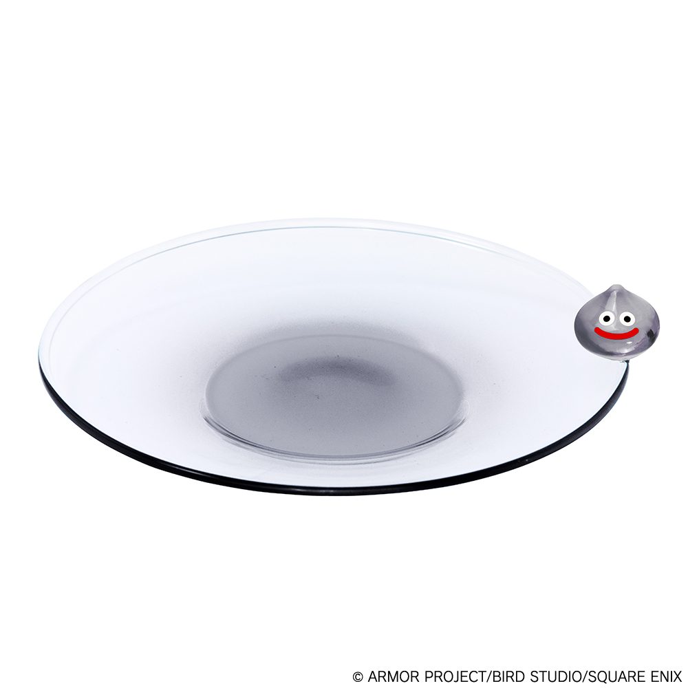 ドラゴンクエスト スマイルスライム ガラスの小皿 メタルスライム ("Dragon Quest" Smile Slime Glass Small Plate Metal Slime)