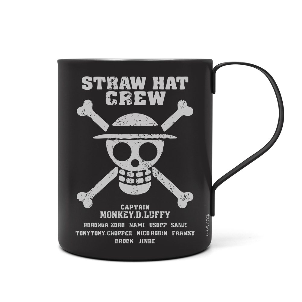 ワンピース 麦わらの一味 二層ステンレスマグカップ(塗装) ("One Piece" Straw Hat Crew Double Layers Stainless Steel Mug (Paint Design))