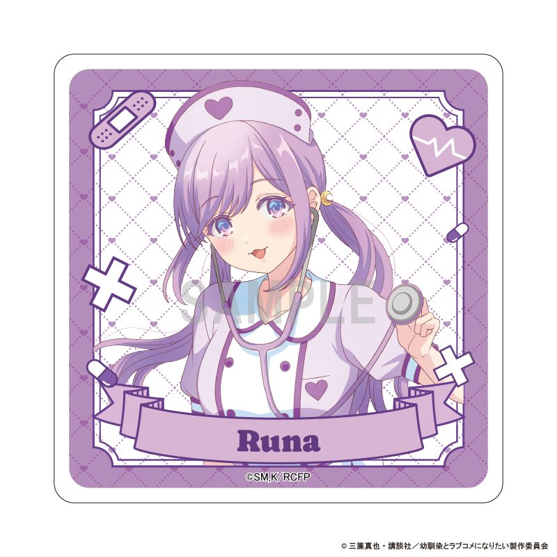幼馴染とはラブコメにならない アクリルコースター 月見るな ナースVer. ("You Can't Be In a Rom-Com with Your Childhood Friends!" Acrylic Coaster Tsukimi Runa Nurse Ver.)