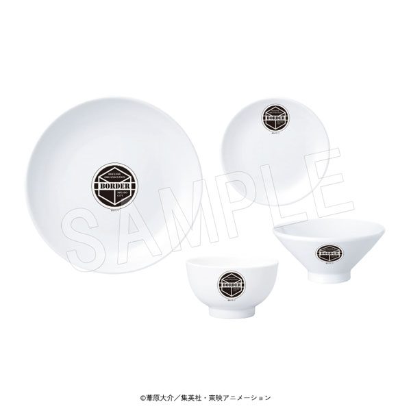 ワールドトリガー 食器セット 界境防衛機関 ボーダーVer. ("World Trigger" Tableware Set Boundary Defense Agency Border Ver.)