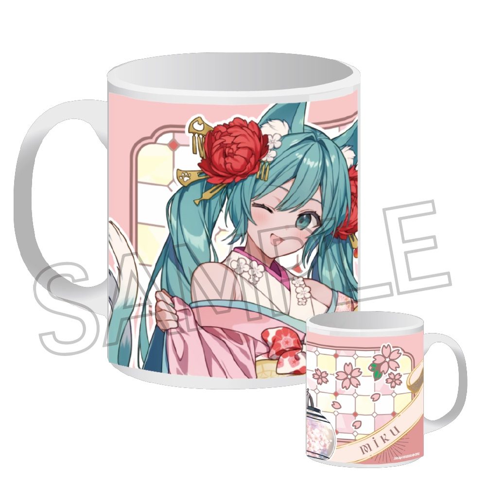初音ミク 百鬼夜行 -麗宴- マグカップ A 猫又(ねこまた) (Hatsune Miku Hyakki Yakou -Reien- Mug A Nekomata)
