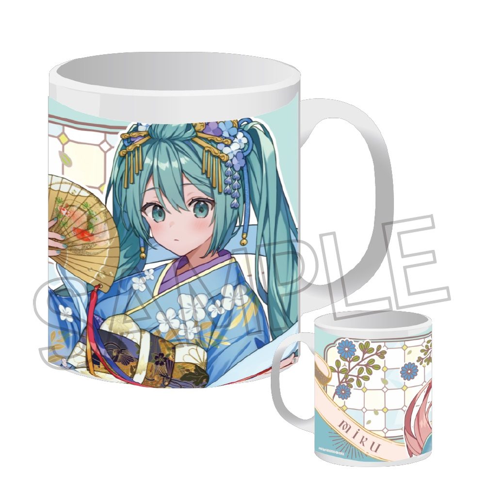 初音ミク 百鬼夜行 -麗宴- マグカップ B 人魚(にんぎょ) (Hatsune Miku Hyakki Yakou -Reien- Mug B Ningyo)