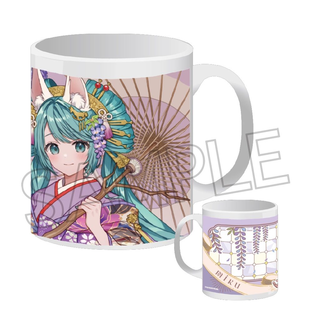初音ミク 百鬼夜行 -麗宴- マグカップ C 白狐(しろぎつね) (Hatsune Miku Hyakki Yakou -Reien- Mug C Shirogitsune)
