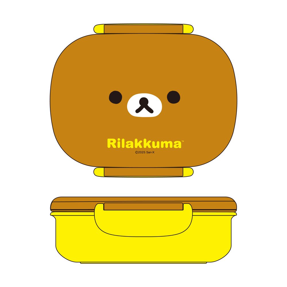 リラックマ (フェイス) ランチボックス PCR-7(中子付) ("Rilakkuma" (Face) Lunch Box PCR-7)