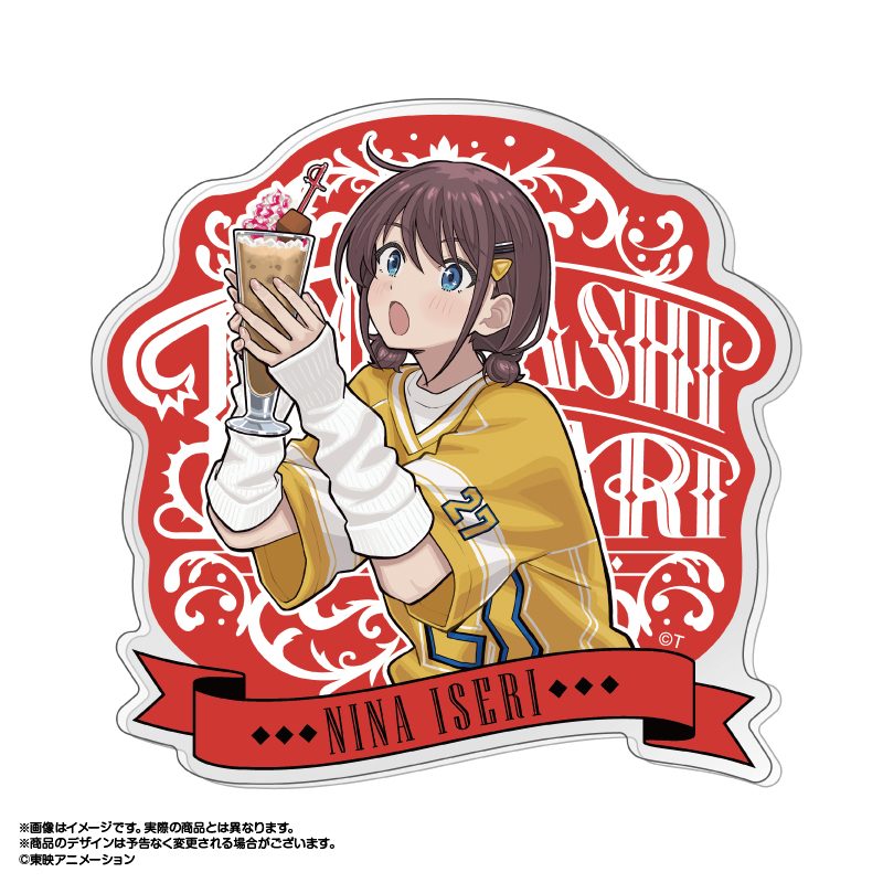 ガールズバンドクライ×HUB アクリルコースター 井芹仁菜 ("Girls Band Cry" x HUB Acrylic Coaster Iseri Nina)