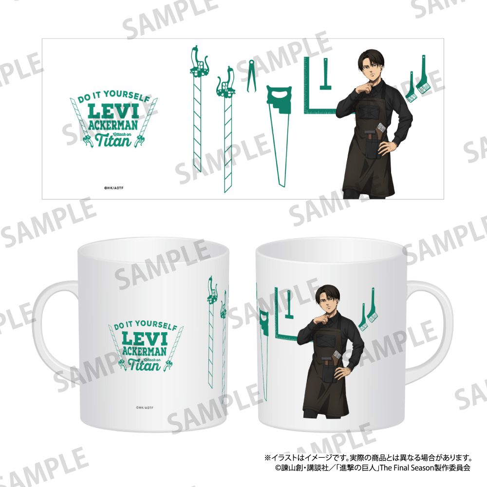 進撃の巨人 フルカラーマグカップ リヴァイ・アッカーマン(DIY) ("Attack on Titan" Full Color Mug Levi Ackerman (DIY))