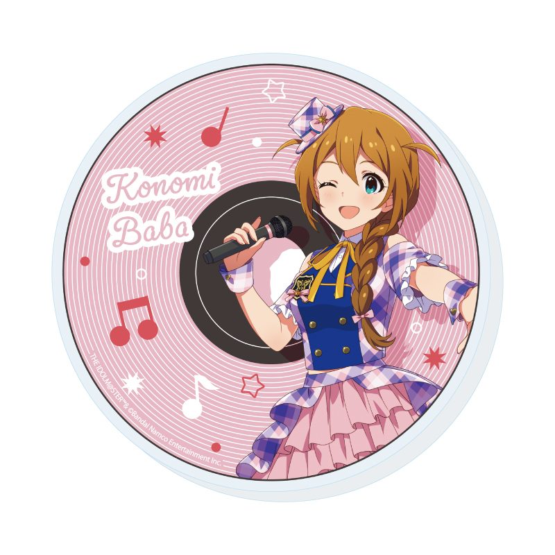 アクリルコースター アイドルマスター ミリオンライブ! 03 馬場このみ カラオケVer.(描き下ろしイラスト) (Acrylic Coaster "The Idolmaster Million Live!" 03 Baba Konomi Karaoke Ver. (Original Illustration))