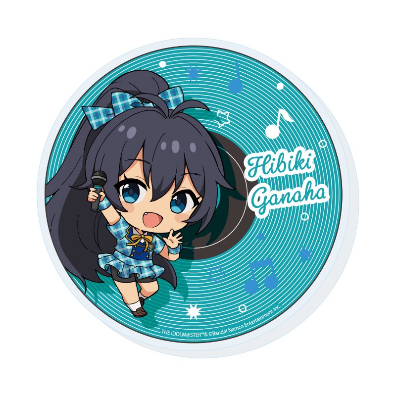 アクリルコースター アイドルマスター ミリオンライブ! 04 我那覇響 カラオケVer.(ミニキャライラスト) (Acrylic Coaster "The Idolmaster Million Live!" 04 Ganaha Hibiki Karaoke Ver. (Mini Character Illustration))