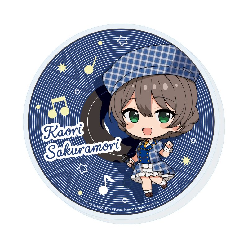 アクリルコースター アイドルマスター ミリオンライブ! 07 桜守歌織 カラオケVer.(ミニキャライラスト) (Acrylic Coaster "The Idolmaster Million Live!" 07 Sakuramori Kaori Karaoke Ver. (Mini Character Illustration))