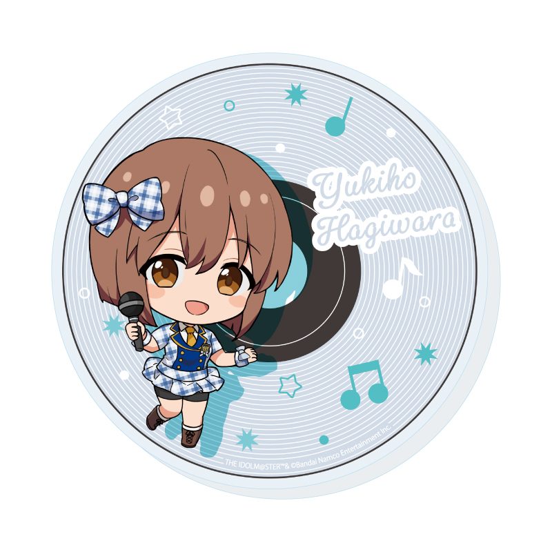 アクリルコースター アイドルマスター ミリオンライブ! 09 萩原雪歩 カラオケVer.(ミニキャライラスト) (Acrylic Coaster "The Idolmaster Million Live!" 09 Hagiwara Yukiho Karaoke Ver. (Mini Character Illustration))