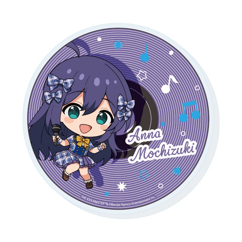 アクリルコースター アイドルマスター ミリオンライブ! 11 望月杏奈 カラオケVer.(ミニキャライラスト) (Acrylic Coaster "The Idolmaster Million Live!" 11 Mochizuki Anna Karaoke Ver. (Mini Character Illustration))
