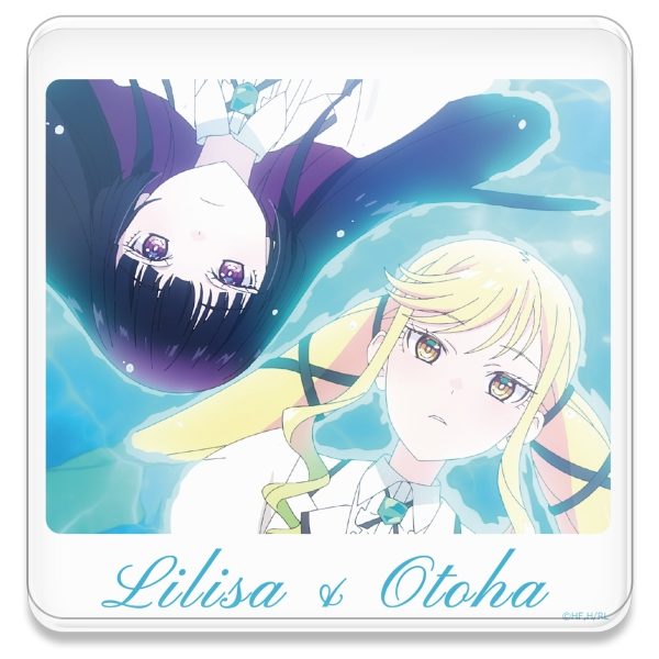 ロックは淑女の嗜みでして アクリルコースター(スタンド付) りりさ&音羽 ("Rock Is a Lady's Modesty" Acrylic Coaster (with Stand) Lilisa & Otoha)
