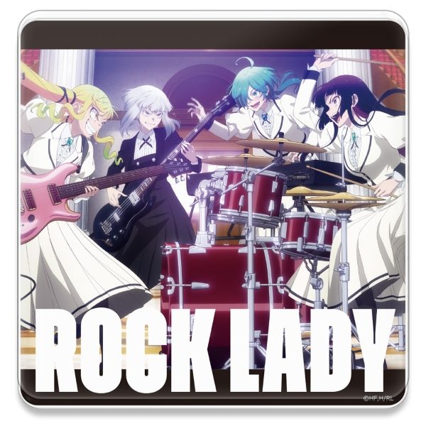 ロックは淑女の嗜みでして アクリルコースター(スタンド付) りりさ&音羽&ティナ&環 ("Rock Is a Lady's Modesty" Acrylic Coaster (with Stand) Lilisa & Otoha & Tina & Tamaki)