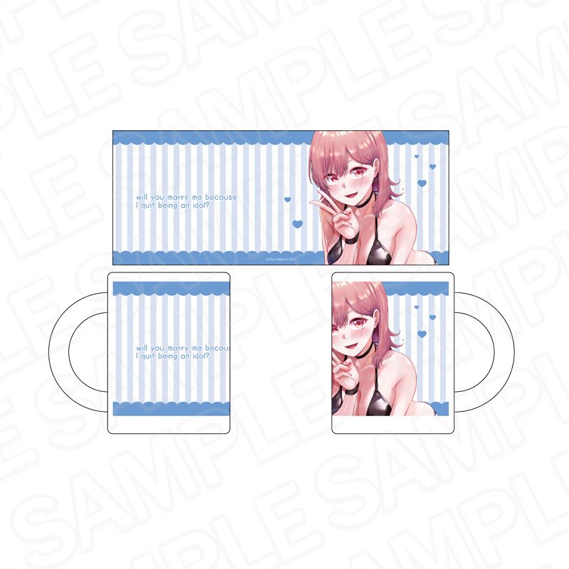 アイドル辞めるけど結婚してくれますか!? マグカップ 枦保さん 水着Ver. ("Will You Marry Me Because I Quit Being an Idol?" Mug Hebo-san Swimwear Ver.)