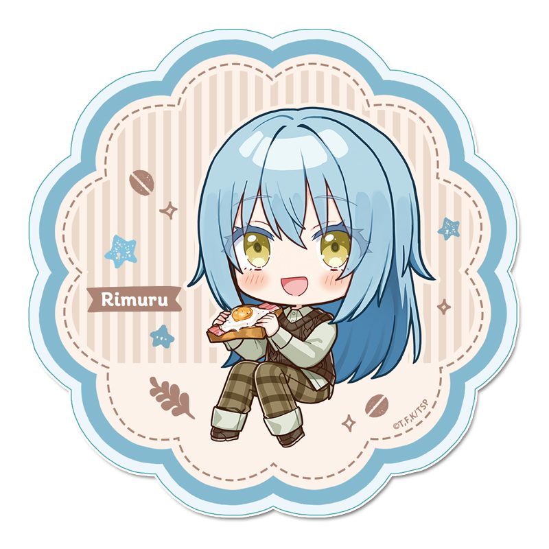 転生したらスライムだった件 ぷちちょこアクリルコースター リムル(トースト) カフェごはんVer. ("That Time I Got Reincarnated as a Slime" Puchichoko Acrylic Coaster Rimuru (Toast) Cafe Food Ver.)