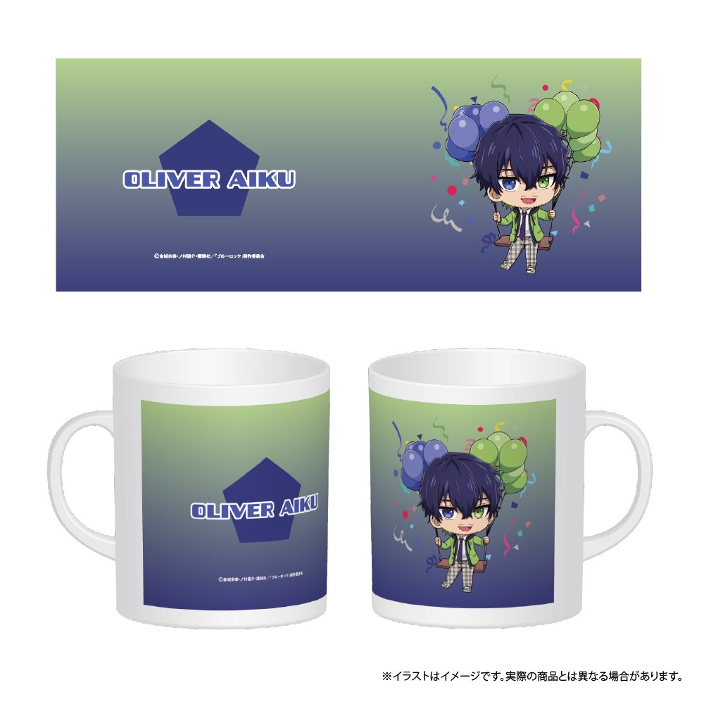 ブルーロック フルカラーマグカップ オリヴァ・愛空(ミニキャラ)(風船) ("Blue Lock" Full Color Mug Oliver Aiku (Mini Character) (Balloon))
