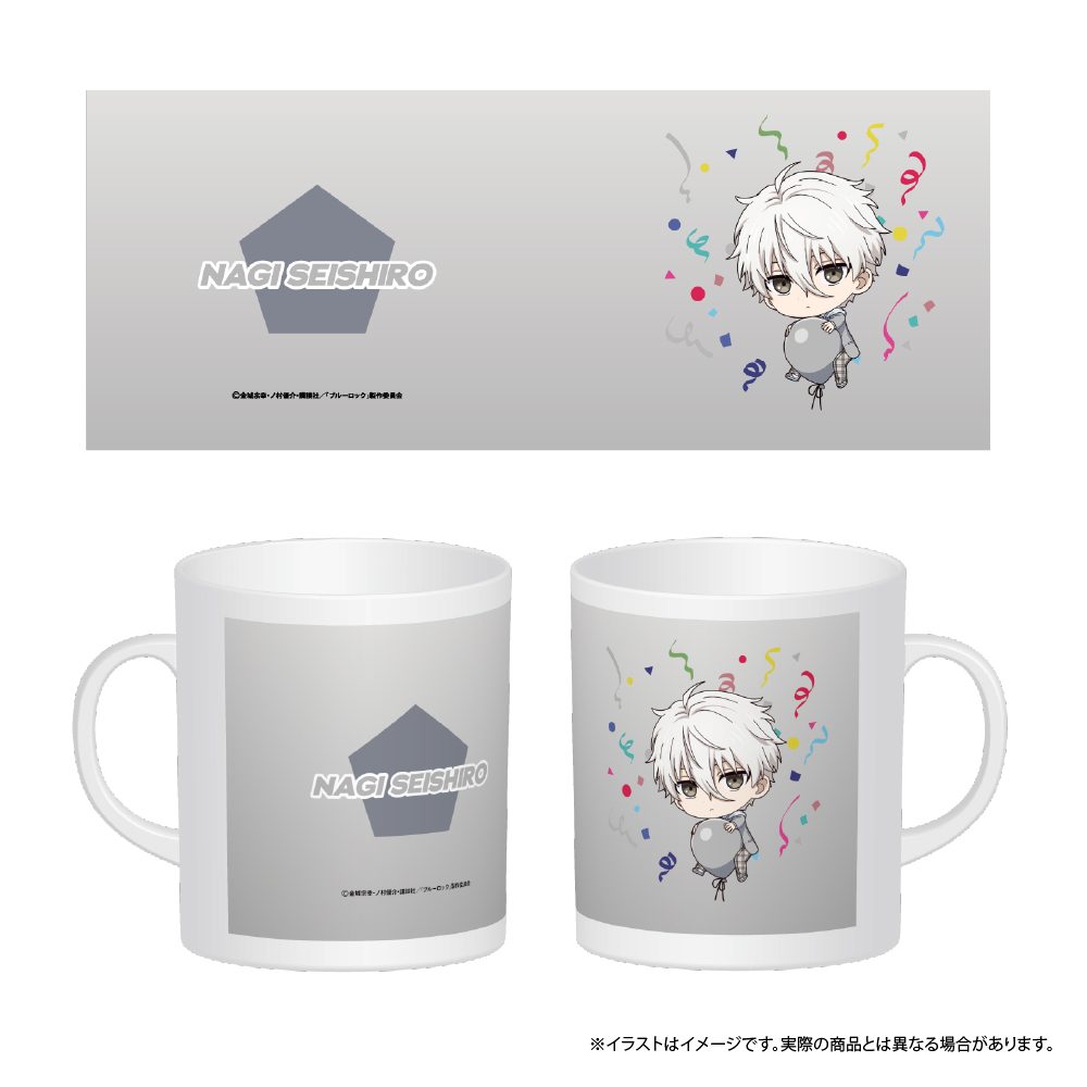 ブルーロック フルカラーマグカップ 凪誠士郎(ミニキャラ)(風船) ("Blue Lock" Full Color Mug Nagi Seishiro (Mini Character) (Balloon))